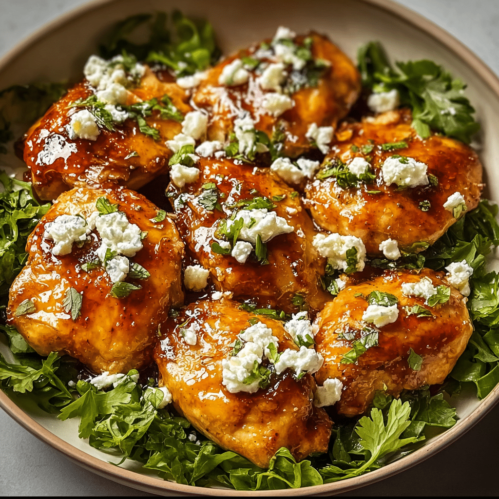 Hot Honey Feta Chicken Recipe - Recipe Image