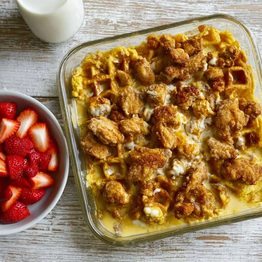 The Ultimate Brunch Delight: Chicken and Waffle Casserole Recipe - Recipe Image