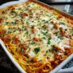 Baked Cream Cheese Spaghetti Casserole Recipe