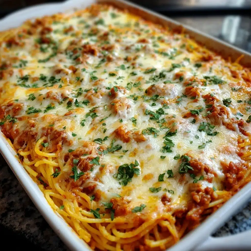 Baked Cream Cheese Spaghetti Casserole Recipe