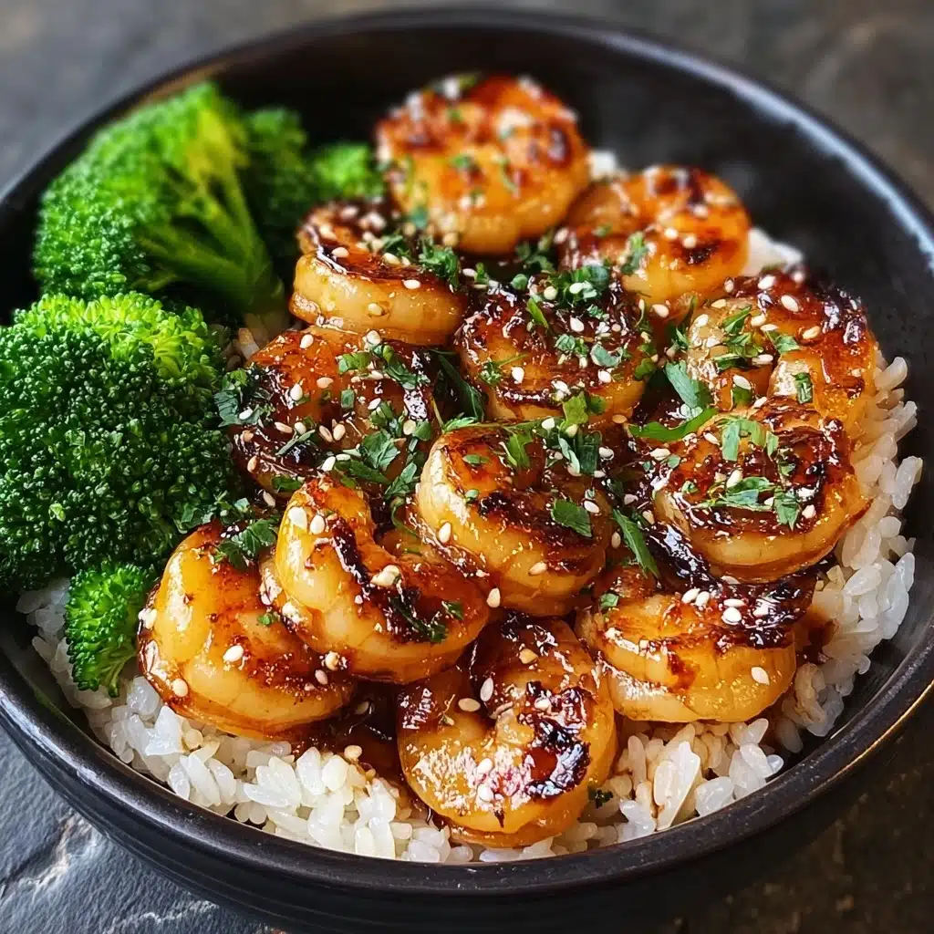 Honey Garlic Shrimp Bowls Recipe - Recipe Image