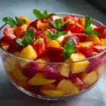 Summer Peach Fruit Salad Recipe