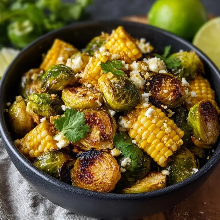 Top with Crema: Once the Brussels sprouts are roasted, drizzle the crema generously over the sprouts Recipe