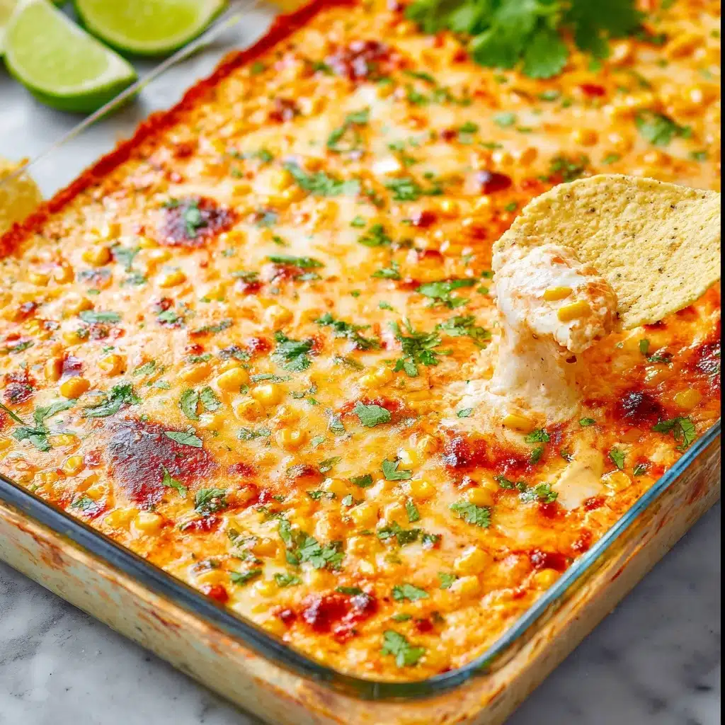 Cheesy Baked Mexican Street Corn Dip Recipe - Recipe Image