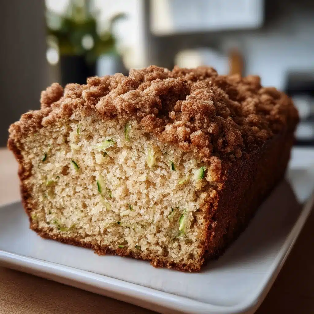 Cinnamon Streusel Topped Zucchini Bread Bakery Style Recipe