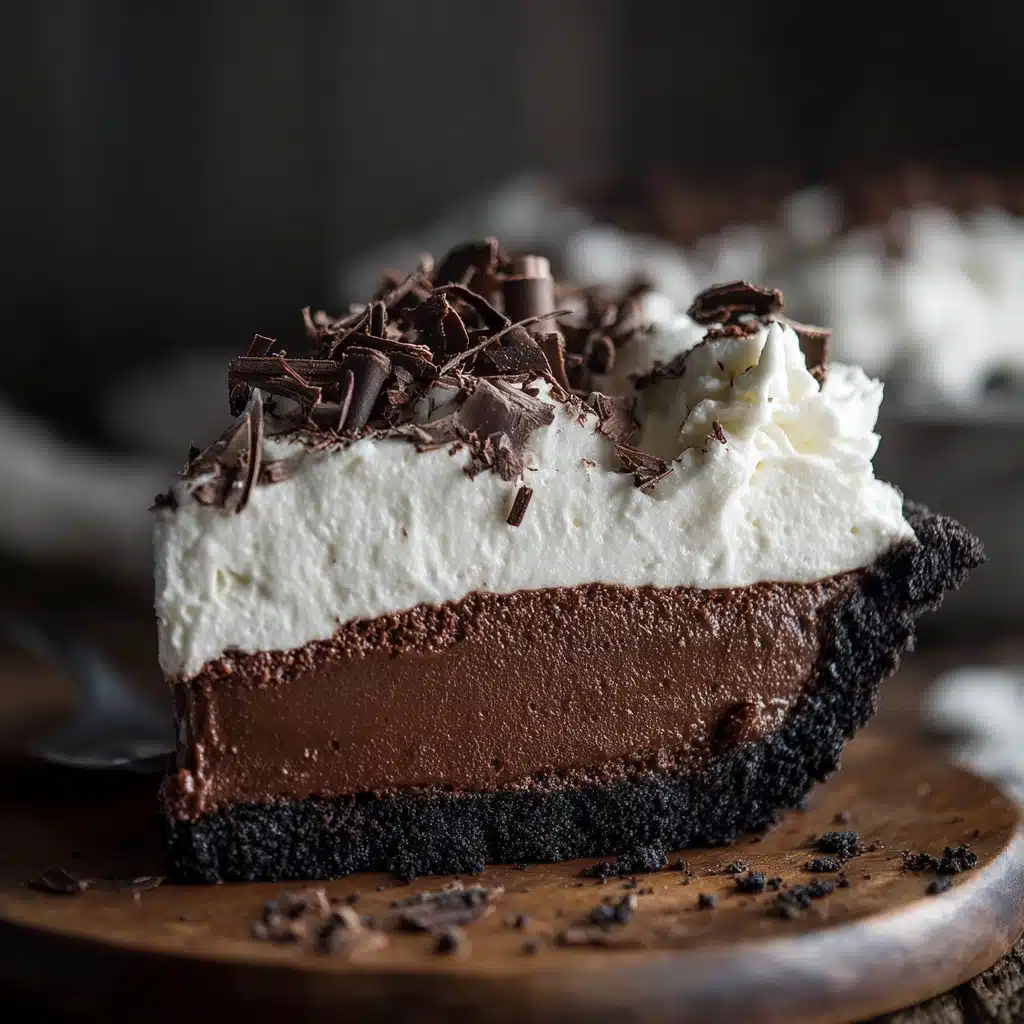 No-Bake Baileys Chocolate Pie Recipe - Recipe Image
