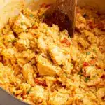 Easy One Pot Queso Chicken and Rice Recipe