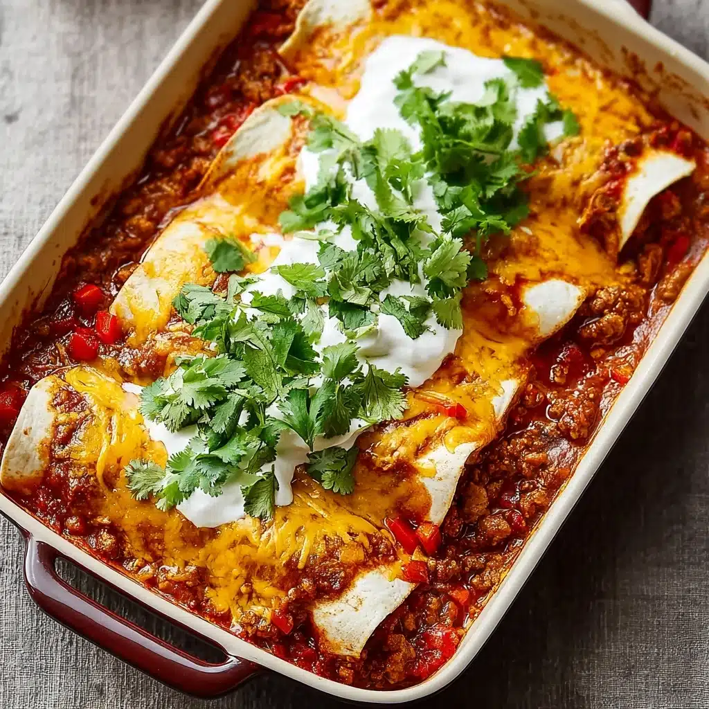 Easy Ground Beef Enchiladas Recipe