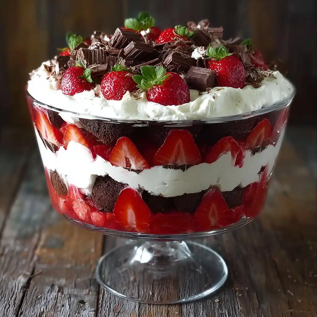 Strawberry Chocolate Brownie Trifle Recipe