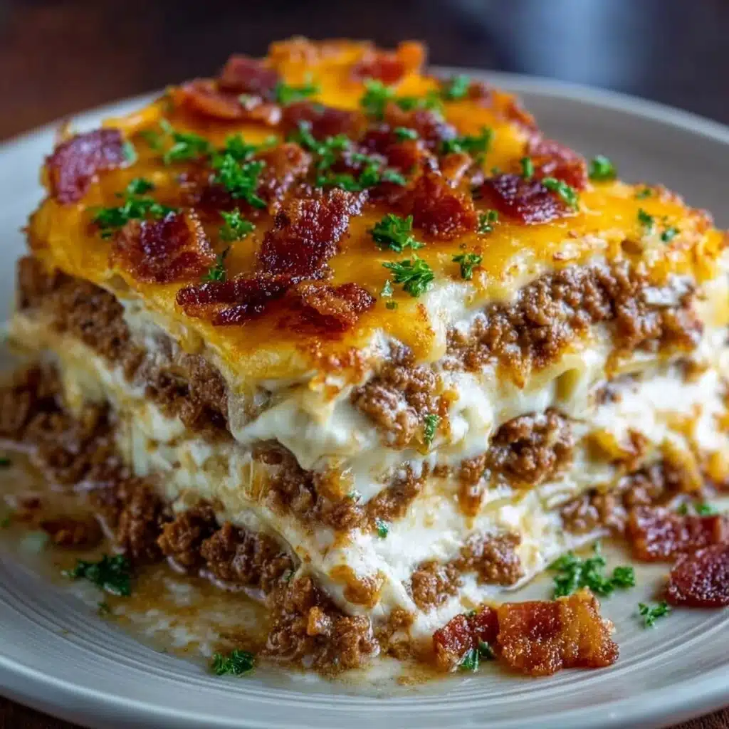 Cheesy Loaded Meatloaf Casserole Recipe - Recipe Image