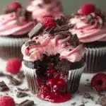 Raspberry Chocolate Lava Cupcakes Recipe