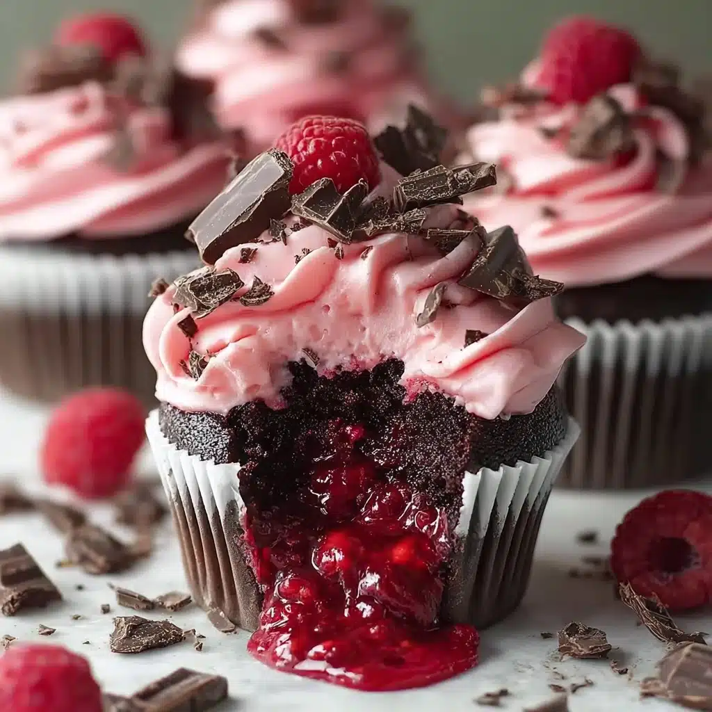 Raspberry Chocolate Lava Cupcakes Recipe