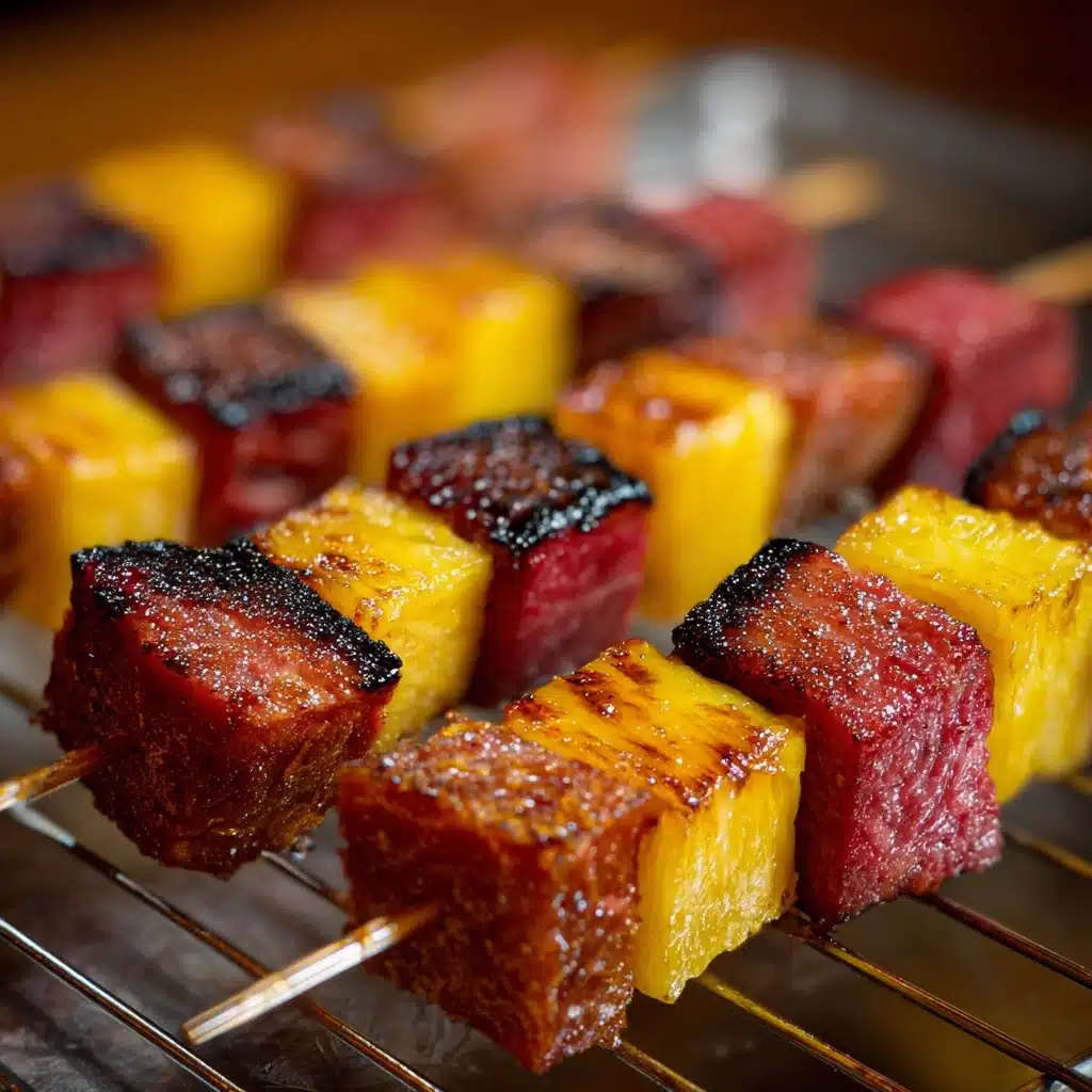 Hawaiian Ham and Pineapple Skewers Recipe - Recipe Image