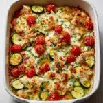 Mediterranean Chicken Zucchini Bake Recipe