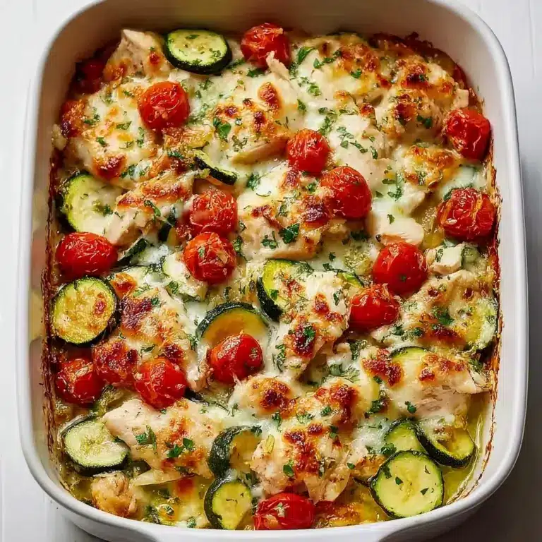Mediterranean Chicken Zucchini Bake Recipe