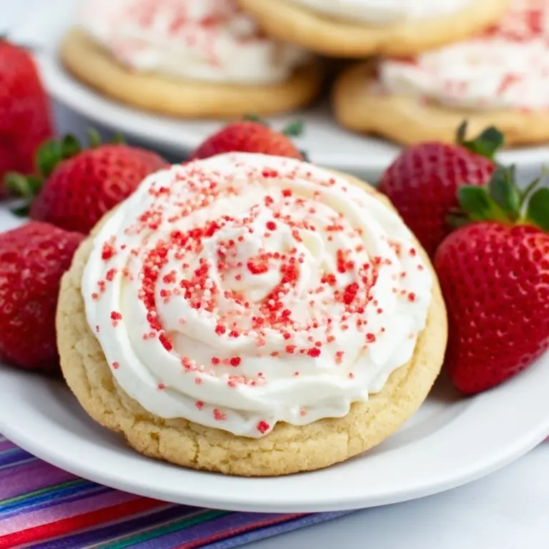 Strawberry-Filled Pop Tart Cookies Recipe
