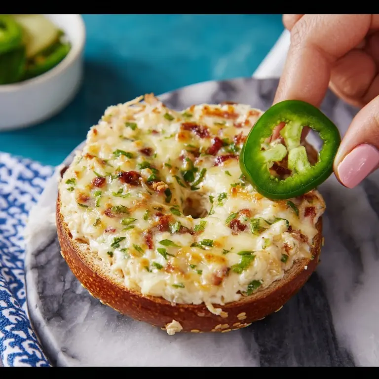 Jalapeño Popper Bagels Recipe