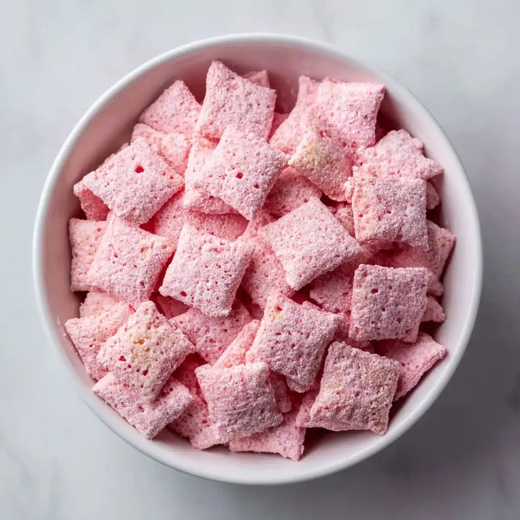 Easy Strawberry Shortcake Puppy Chow Recipe