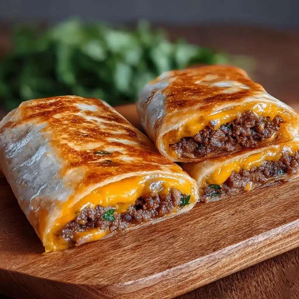 Easy Garlic Butter Beef Cheeseburger Rollups Recipe