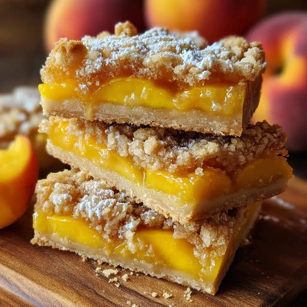Heavenly Summer Peach Bars Recipe - Recipe Image