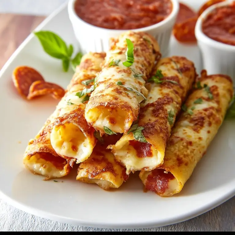 Keto Pizza Roll Ups Recipe
