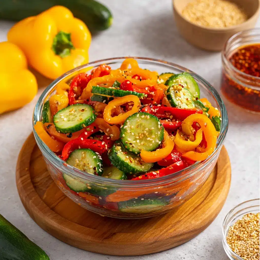 Cucumber and Sweet Pepper Salad Recipe