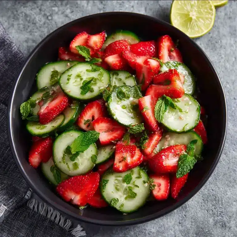 Cucumber Strawberry Salad Recipe