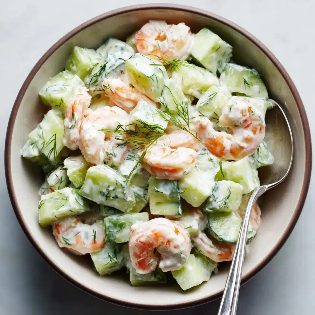 Fresh and Zesty Cucumber Shrimp Salad Recipe - Recipe Image