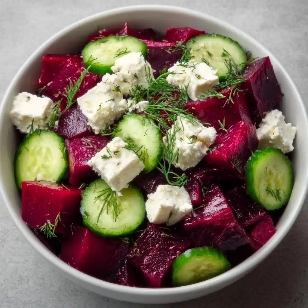 Beet Salad with Feta, Cucumbers, and DillIngredients Recipe