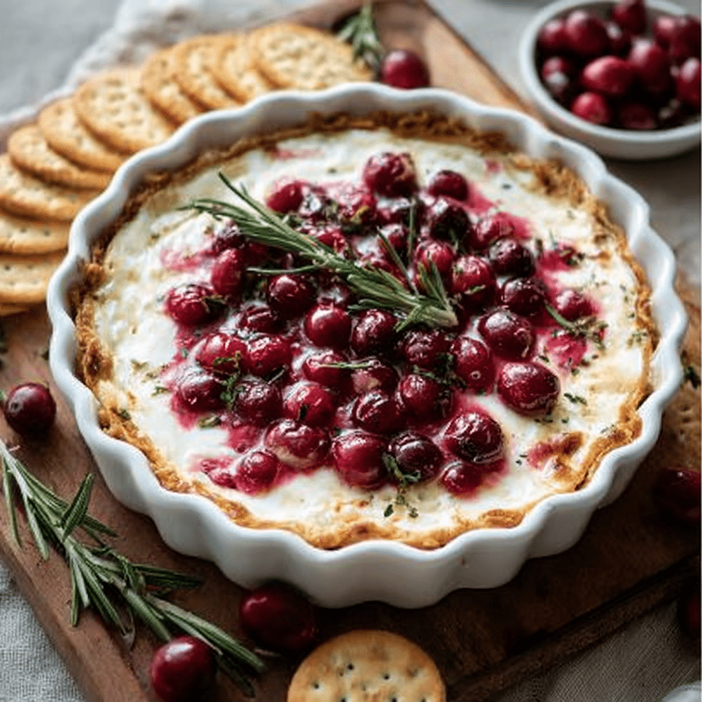 Baked Cranberry Cream Cheese Dip Recipe - Recipe Image