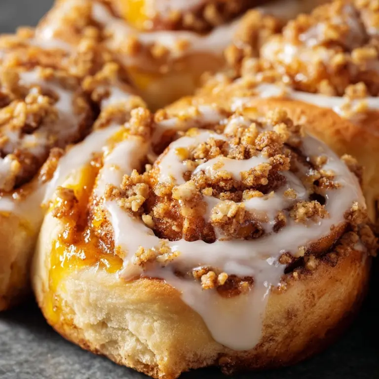 Peach Cobbler Cinnamon Rolls Recipe