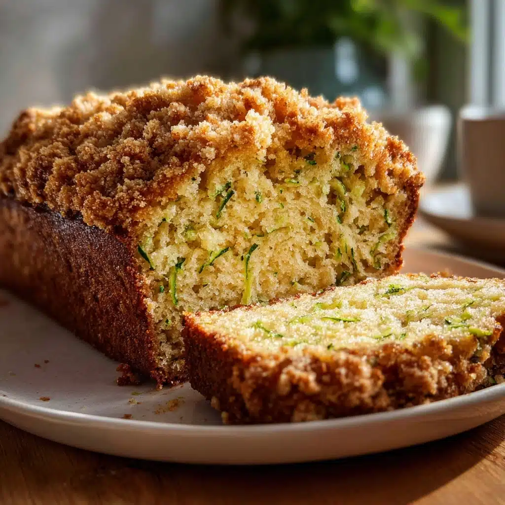 Cinnamon Streusel Topped Zucchini Bread Bakery Style Recipe - Recipe Image