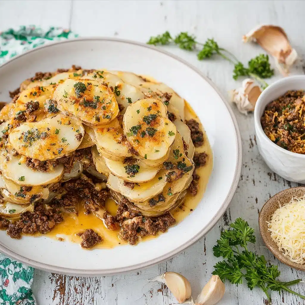 Slow Cooker Beef and Potatoes Au Gratin Recipe - Recipe Image