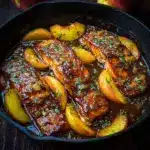 Bourbon Peach Roasted Salmon Recipe