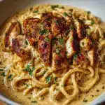 the best Cowboy Butter Chicken Linguine Recipe