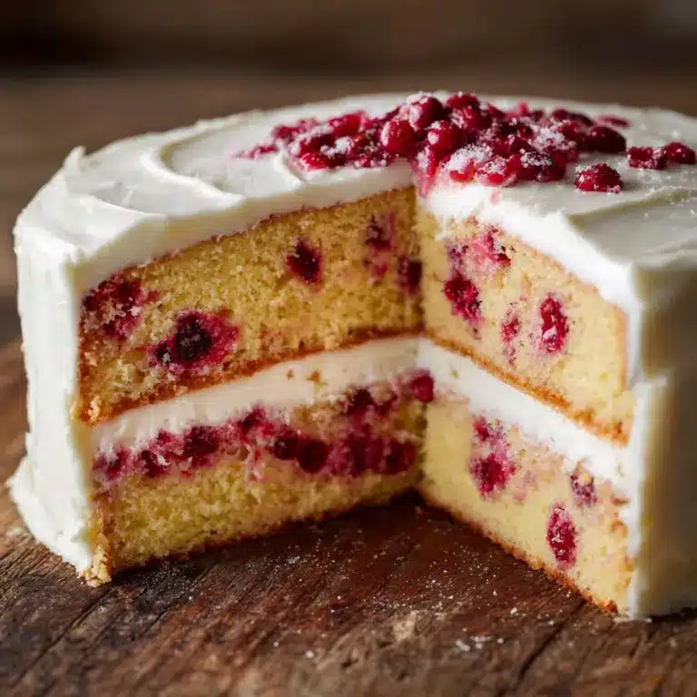Raspberry Cake with Lemon Buttercream Recipe