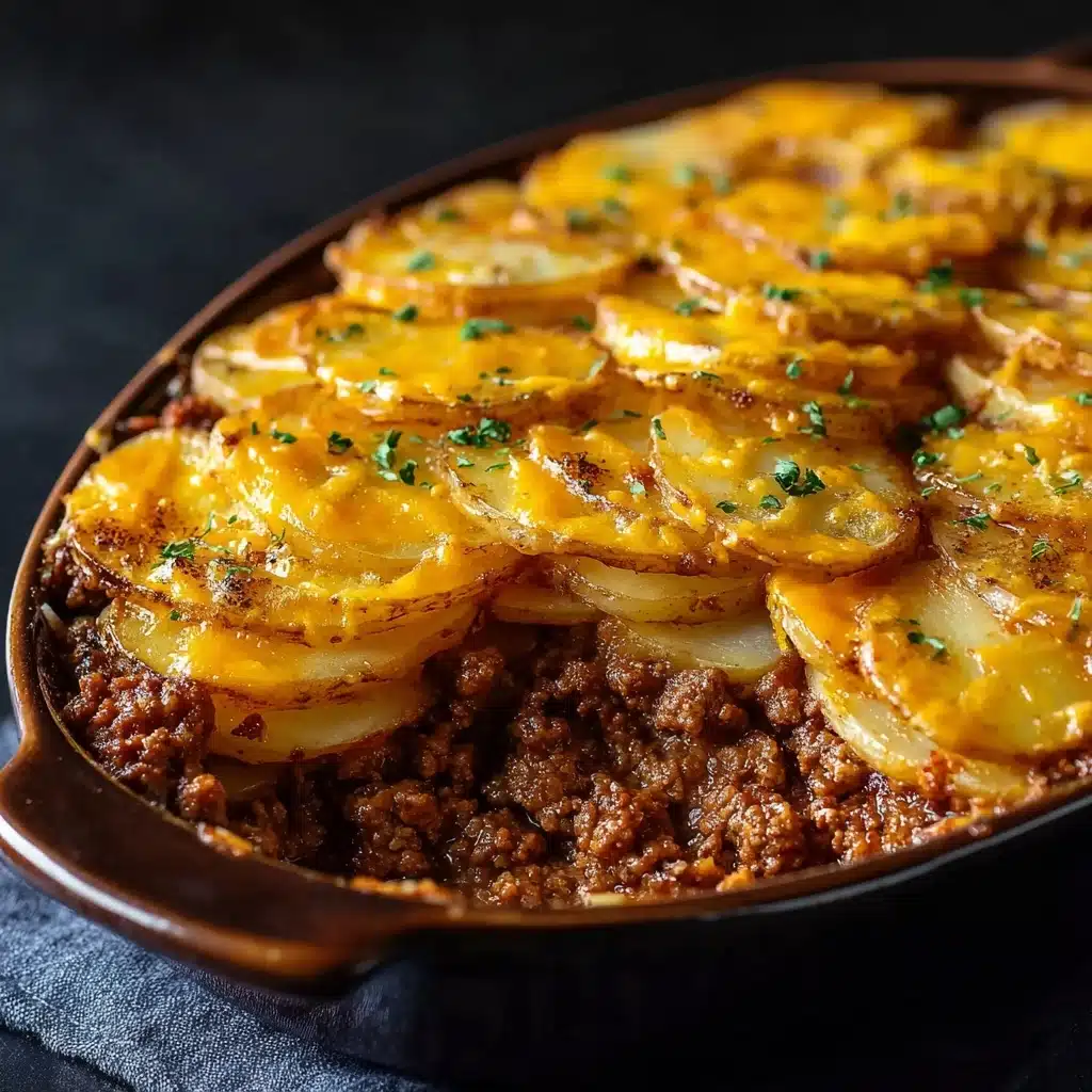 Cheesy Ground Beef and Potatoes Recipe - Recipe Image