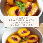 Cinnamon Sugar Baked Peaches Recipe