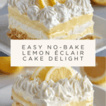 No-Bake Lemon Éclair Cake Recipe