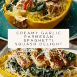 paghetti Squash with Chicken and Spinach Recipe