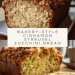 Cinnamon Streusel Topped Zucchini Bread Bakery Style Recipe