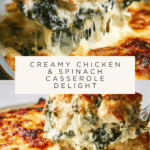 Chicken and Spinach Casserole with Cream Cheese Recipe