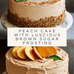 Peach Cake with Brown Sugar Frosting Recipe