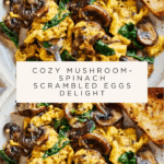 Mushroom-Spinach Scrambled Eggs Recipe