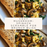 Mushroom-Spinach Scrambled Eggs Recipe