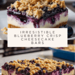 Blueberry Crisp Cheesecake Bars Recipe