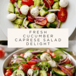 Fresh Cucumber Caprese Salad Recipe