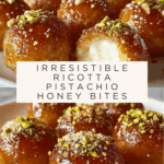 Ricotta pistachio honey bites Recipe