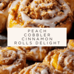 Peach Cobbler Cinnamon Rolls Recipe