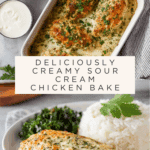 Smothered Cheesy Sour Cream Chicken Recipe